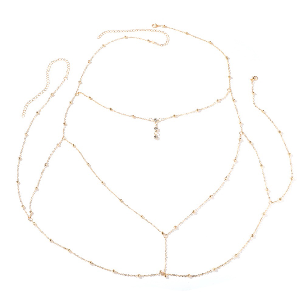Body Jewelry Harness - Цепочка на грудь женская, из нержавеющей