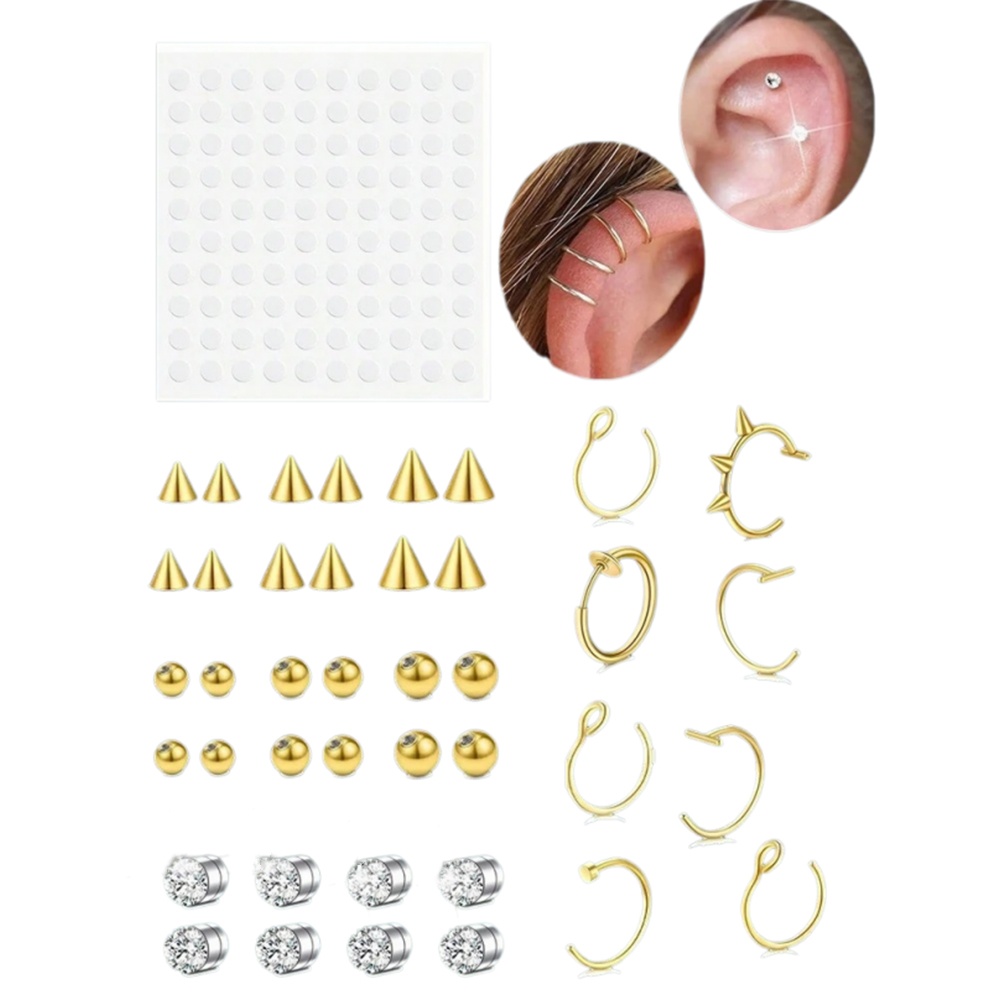 Body Jewelry Nose Ring - Имитация пирсинга носа и септума для