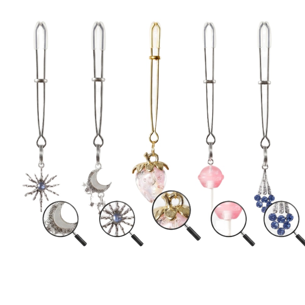 Длинные зажимы для сосков с ре – обзор и цена Body Jewelry Charms