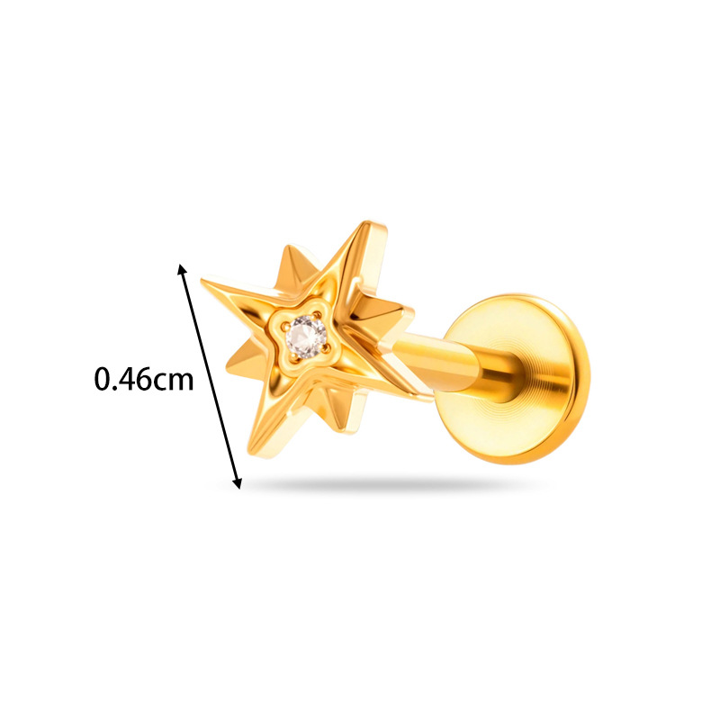 1 шт. титановая серьга-гвоздик – обзор и цена Threadless Push Pin