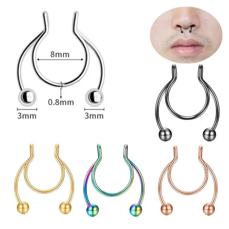U-образное искусственное кольц – обзор и цена Body Jewelry Nose Ring