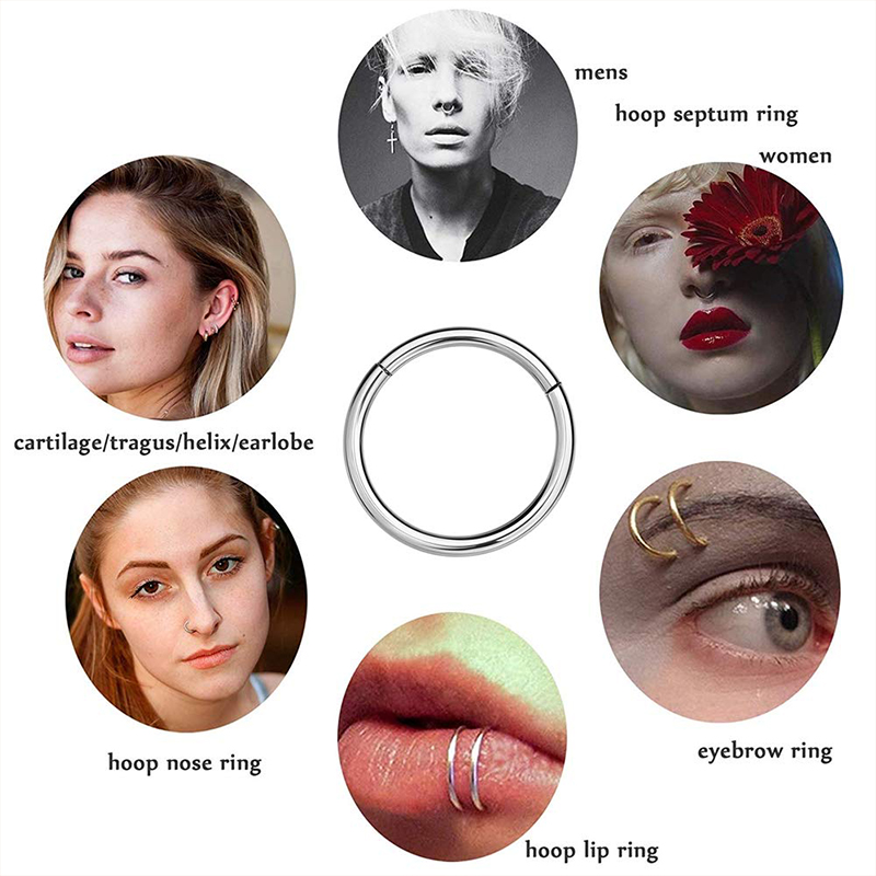 Кольцо-кликер из хирургической – обзор и цена Body Jewelry Nose Ring