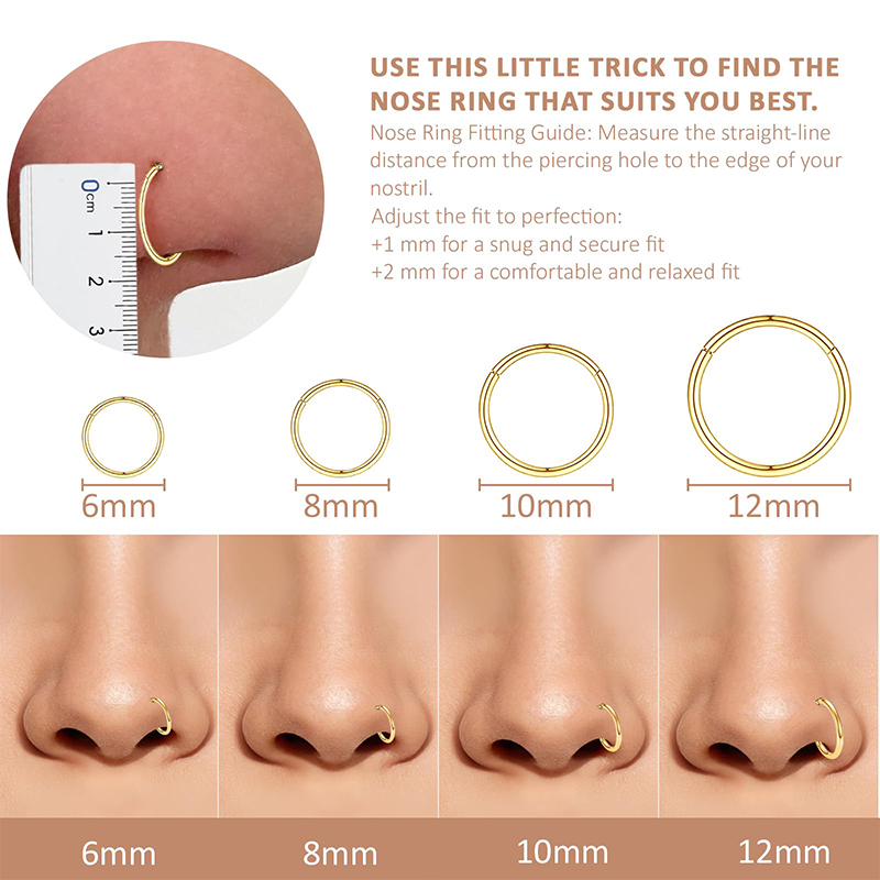 Кольцо-кликер из хирургической – обзор и цена Body Jewelry Nose Ring