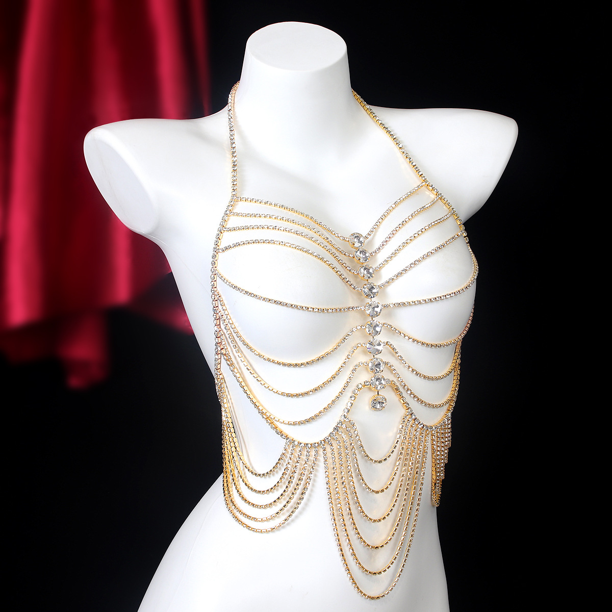 Роскошная женская цепочка в по – обзор и цена Body Jewelry Harness