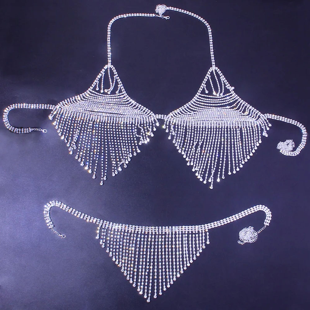 Бюстгальтер с блестящими страз – обзор и цена Body Jewelry Harness