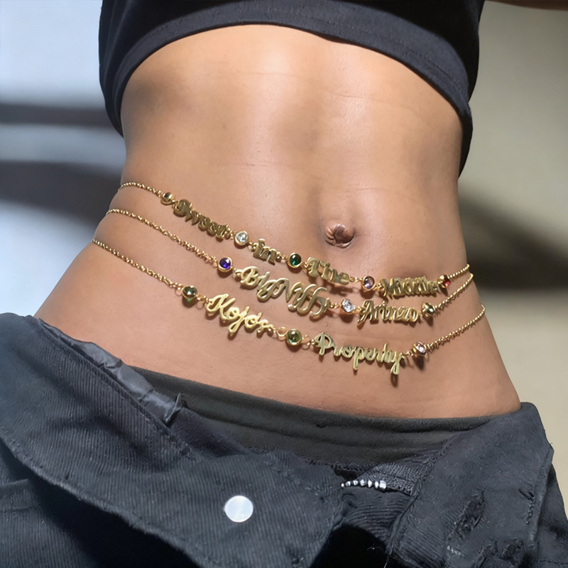 DUOYING индивидуальное имя, це – обзор и цена Body Jewelry Names