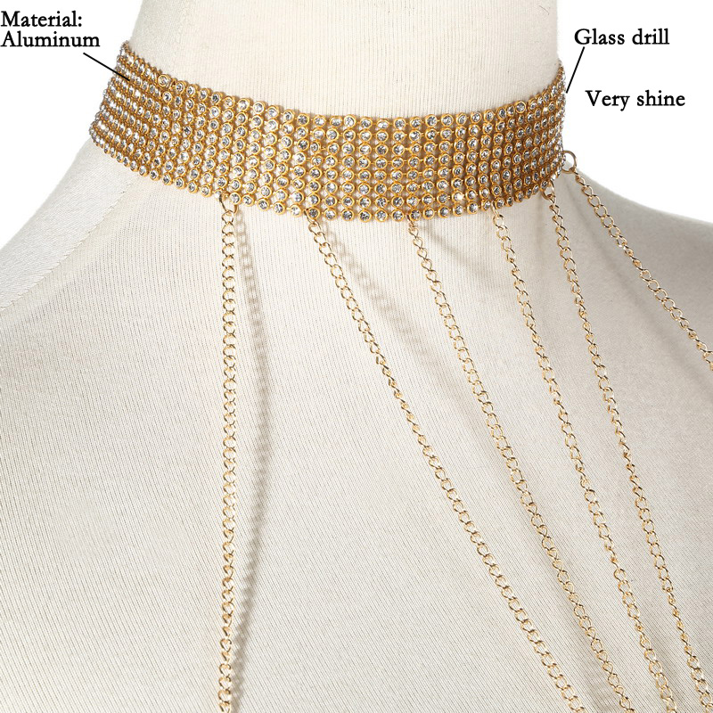 Цепочка для тела Женская, золо – обзор и цена Body Jewelry Harness