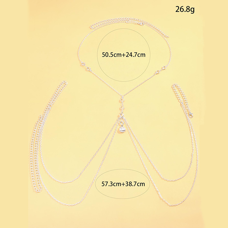 Женская серебристая цепочка дл – обзор и цена Body Jewelry Sale