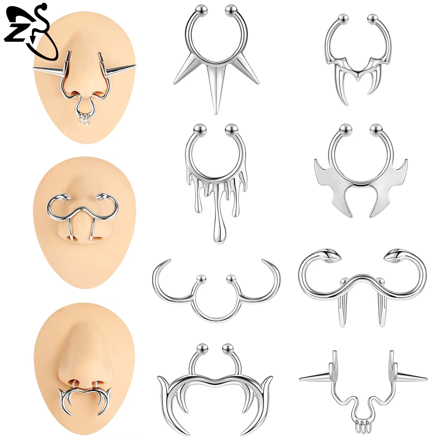 Кольцо ZS для имитации перегор – обзор и цена Body Jewelry Nose Ring