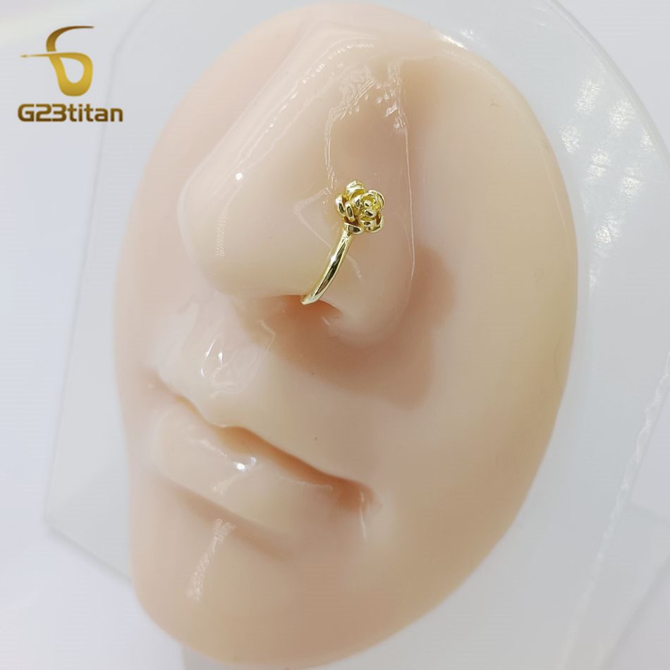 1 шт. Золотистый U-образный кл – обзор и цена Body Jewelry Nose Ring